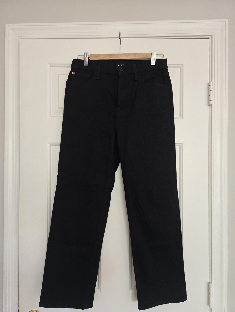 HUDSON Noa High-Rise Straight Crop (Black Denim, Val, Size 28) - Picture 2 of 5